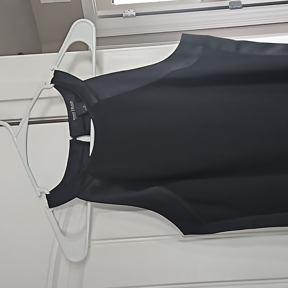 White House Black market black sleeveless blouse